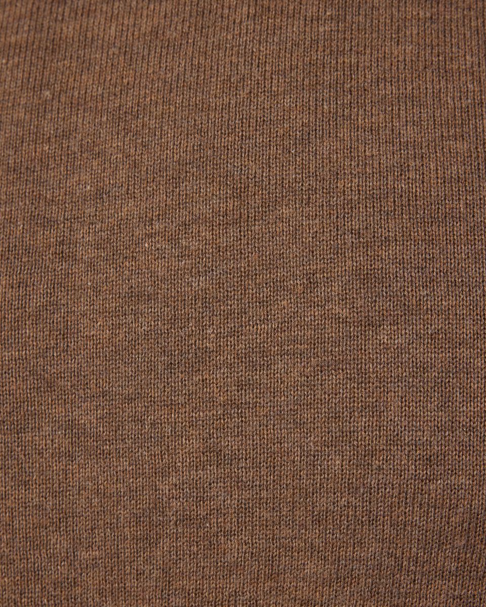 Funnel neck long sleeve knit with honeycomb texture detail, Walnut, hi-res